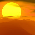 An Egyptian sunset