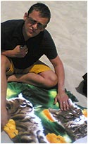 Scott with his new towel