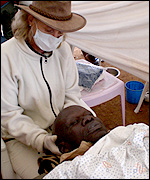 Osteopath Sarah Spencer Chapman in Kibera, Africa