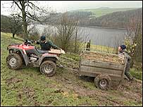 Quad stuck in mud