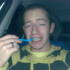 Eating a lovely big chip. Jealous!!!