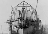 The 'Great Eastern' under construction in Scott Russell's yard on the Isle of Dogs, in London's East End
