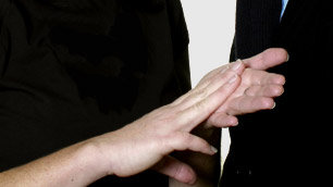 Person using British Sign Language
