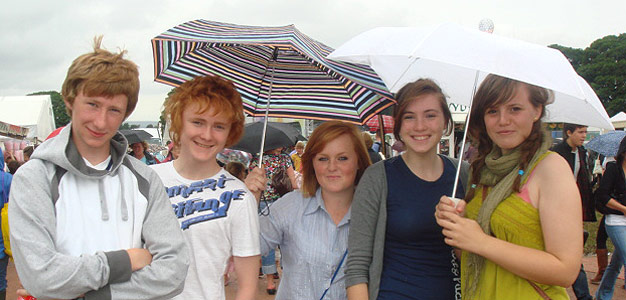 Young people enjoying the Eisteddfod