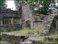 The ruins of Wycoller Hall