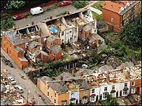 Aftermath of Birmingham tornado c/o PA Images