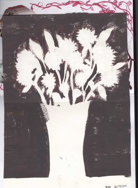 Flower silhouette
