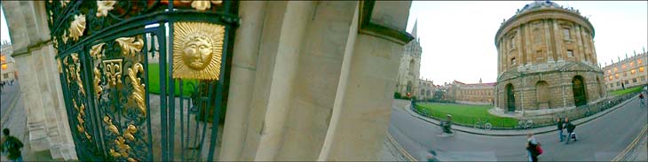 All Souls gate and The Radcliffe Camera