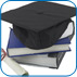 Mortar Board and books