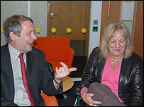 Sue Townsend and Sir Peter Soulsby