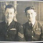 Uncle Ted as a Sergeant in the R.A.F — he is pictured on the right.