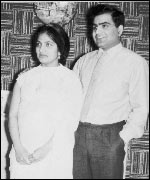 Ehsan-ul-Haq and his wife
