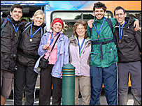 The BBC South walking team