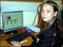 Student carries out research