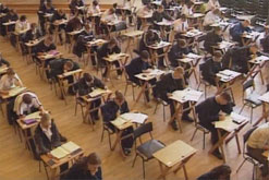 Image: school children sitting an exam