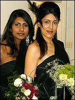 Bridal wear in Asian Rain