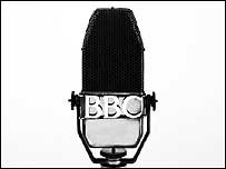BBC broadcasting microphone