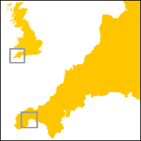 Map of Cornwall