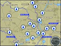 Flood map