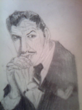 The (hopefully) final drawing of Vincent Price