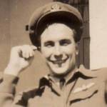 Denis Gunn as an RAF flying officer in Rhodesia, 1945