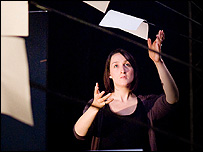 Throwing the manuscript