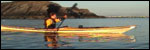 Simon in his Kayak on the water