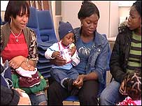 Young mums with babies