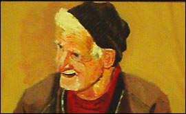 Frank Robinson as painted by Debbie Boote 