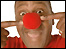 Lenry Henry with a red nose