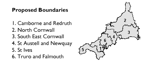 The proposed County constituencies