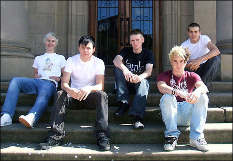 From left: Tom, Johnny, Max, Adam & Alex