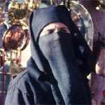 Shi'a woman in headscarf and veil