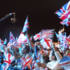 The crowd enjoying a wonderful night's entertainment in London's Hyde Park