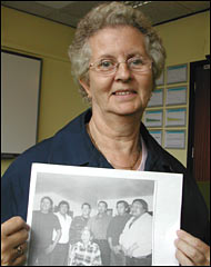 Rita Parr with photograph