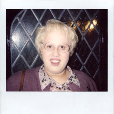 Matt Lucas make-up polaroid