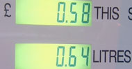 Close up of a petrol pump