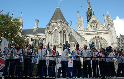 Olympic athletes outside the law courts