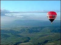 Balloon in flight