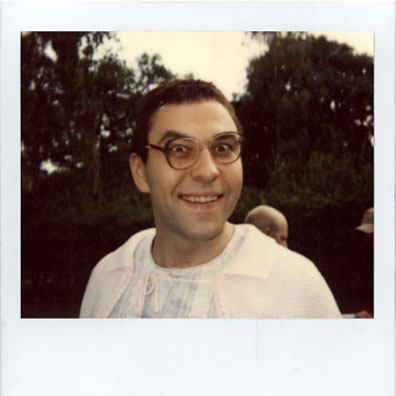 David Walliams make-up polaroid