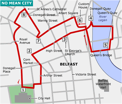 map of Belfast