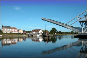 Pegasus Bridge being raised by Rob Pritchard.