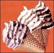 multiple ice cream cones