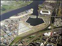 An aerial view of Middlehaven