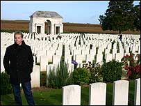 Andy Johnston and war graves