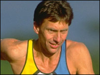 David Moorcroft in action