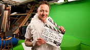 Limmy with clapperboard