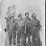 Harrison Comley Tommy handley Steve Hall Toulon Camp October 1945