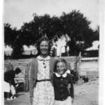 Margaret and Betty Parker on the beach at Bognor Regis 1940.