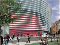 Artist's Impression of the Performing Arts Centre